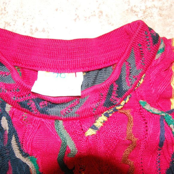 Coogi Australia Men's COOGI 3D Knit Size (L) Multicolor Sweaters Jumper Cotton - Picture 7 of 12